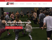 Tablet Screenshot of crossfitironborough.com
